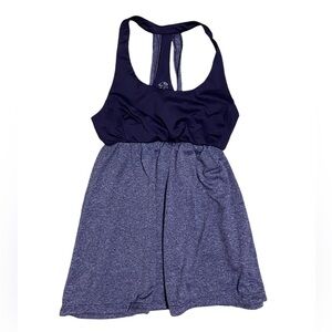 Champion navy blue and heathered blue tank top sleeveless built in bra top